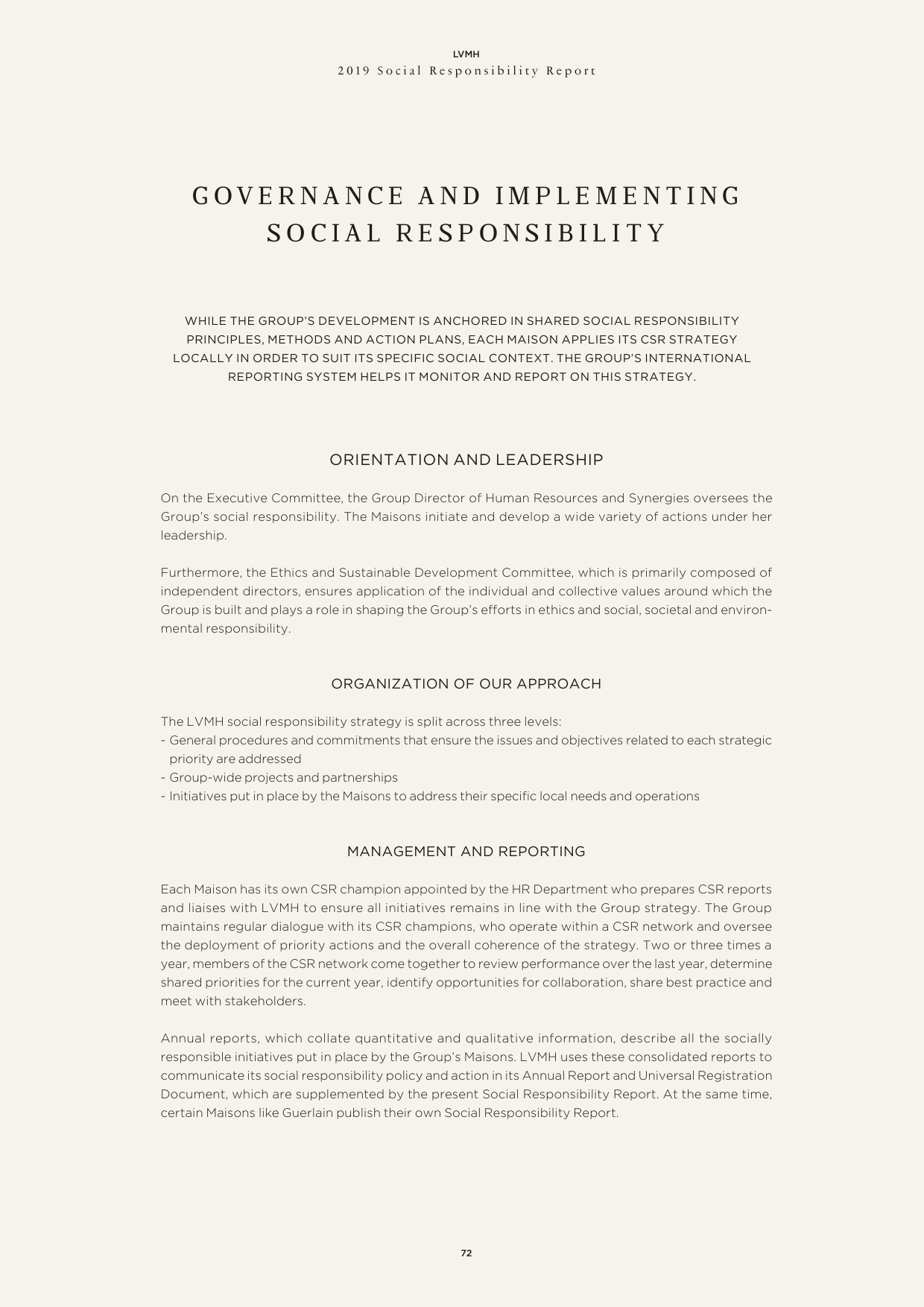 LVMH - 2019 Social Responsibility Report