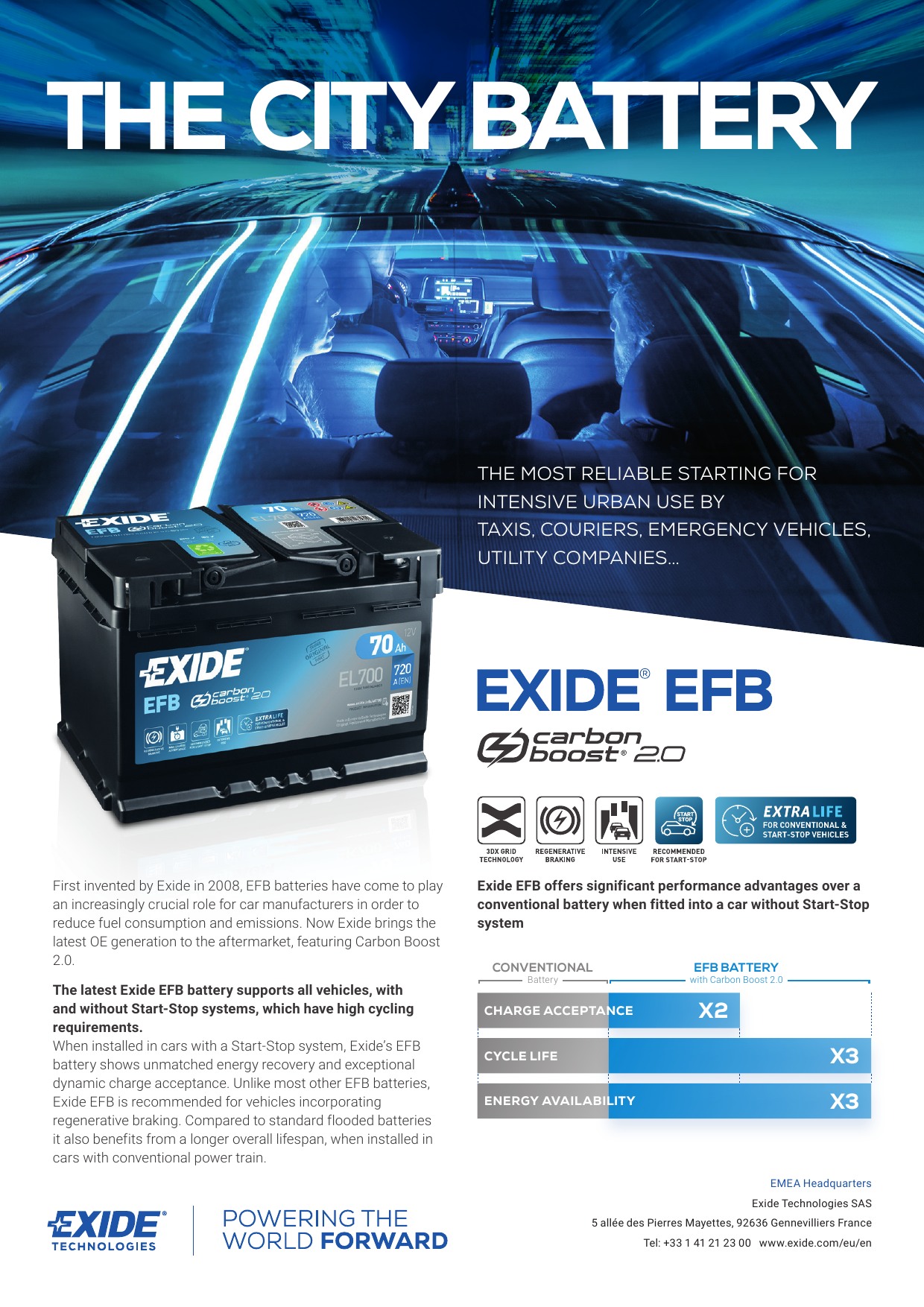 EL600 EXIDE Start-Stop EL600 (027EFB) Batterie 12V 60Ah 640A B13 L2 Batterie  EFB EL600 (027EFB), EFB60SS ❱❱❱ prix et expérience